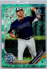 2019 Bowman Chrome Prospects Aqua Shimmer Refractor /125 Ryan Weathers #BCP-66