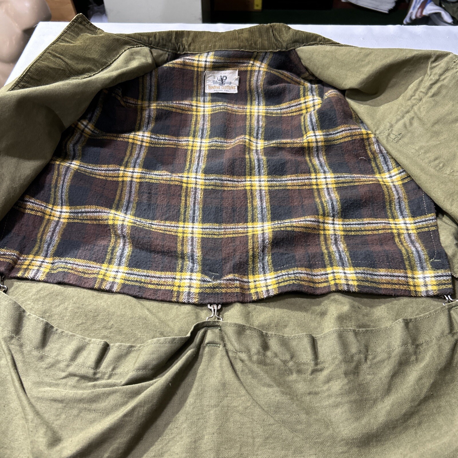 Vintage Black Sheep Brand Hunting Jacket Mens Large Green Outdoors Utility