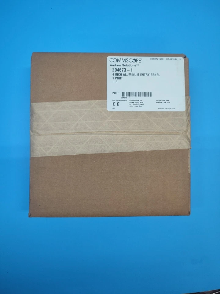 COMMSCOPE ANDREW SOLUTIONS 204673-1 4" ALUMINUM ENTRY PANEL 1 PORT, NEW - Image 3 of 3