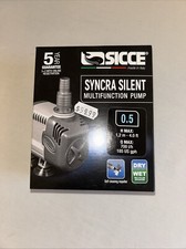 SICCE Syncra Silent Multifunction Pump Dry Wet 0.5 NEW IN BOX