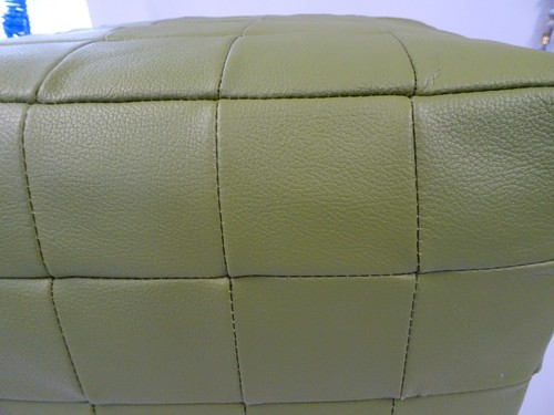 Sitzhocker Sitzpouf Sitzwürfel Fußhocker Hocker Sitzpuff Leder - Bild 9 von 16