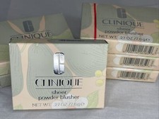 CLINIQUE SHEER POWDER BLUSHER - .27 OZ. - 01 BARELY NUDE - NEW - BOXED
