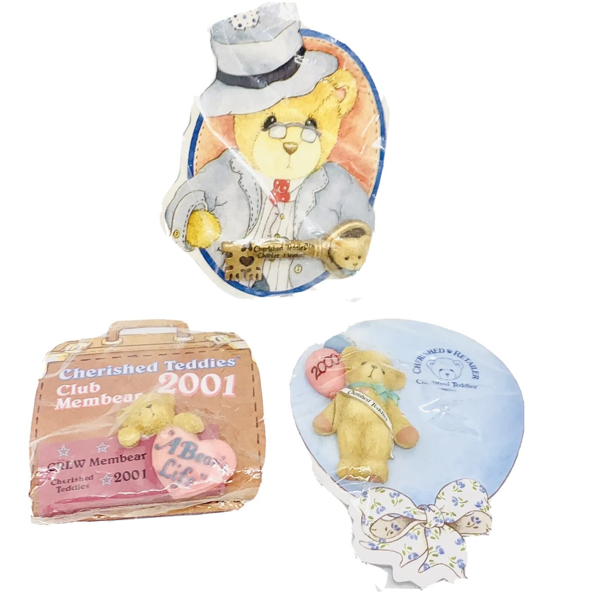 Vintage Cherished Teddies Club Member Pin Brooches Teddy Bear Vintage Cherished Teddies Club Member Pin Brooches Teddy Bear