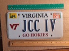 License Plate, Virginia, Virginia Tech Go Hokies, Vanity: JCC IV, J.C.C. the 4th