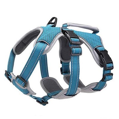  Multi-Use Support Dog Harness, Escape Proof No Pull M (Pack of 1) Blue