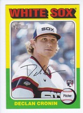 2024 Topps Heritage #337 DECLAN CRONIN RC Chicago White Sox ROOKIE CARD