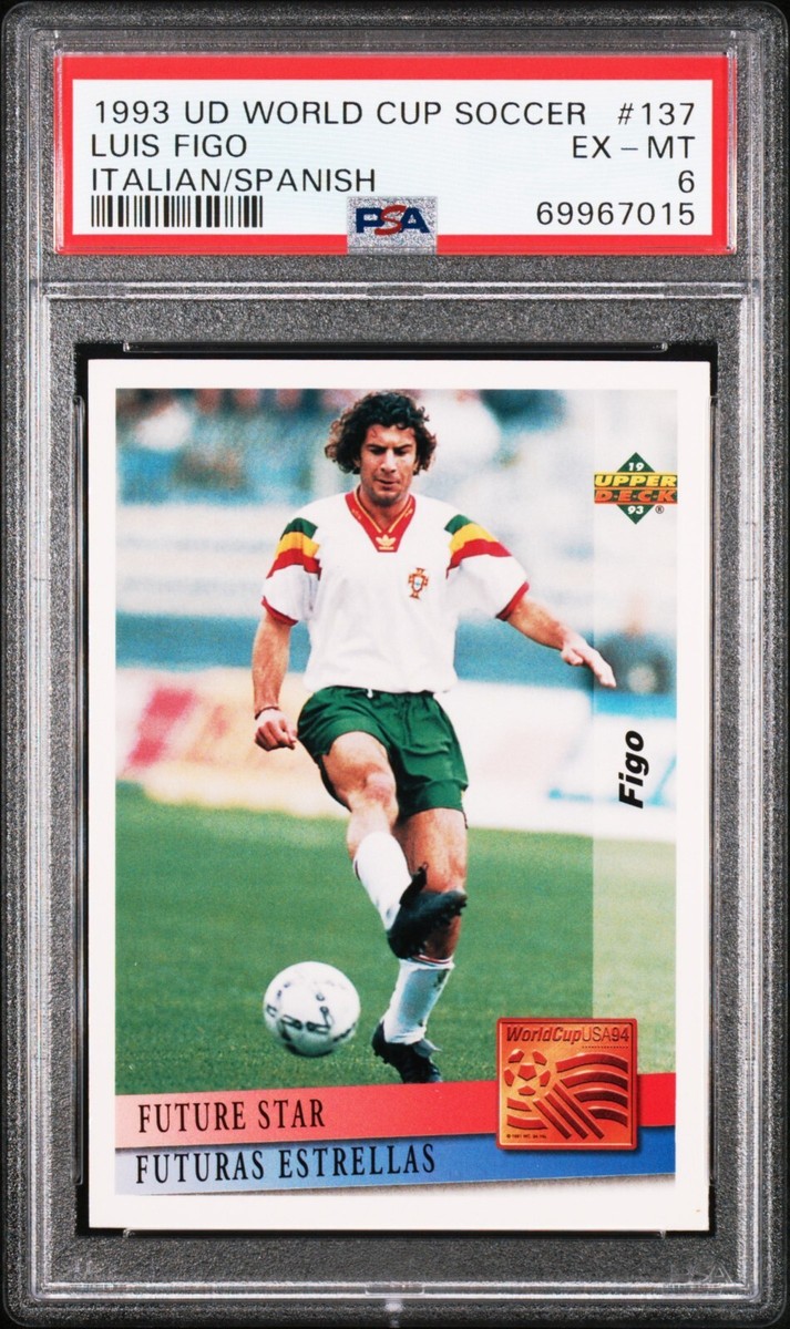 1993 Upper Deck World Cup Soccer 137 Luis Figo PSA6 | eBay