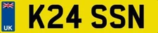 KASS N NUMBER PLATE KAS KASIM KASEEM CAR REGISTRATION K24 SSN ALL FEES INCLUDED
