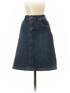 Dress Barn Women Blue Denim Skirt 8 Ebay