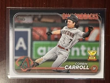 2024 Topps Series 1 #156 Corbin Carroll Arizona Diamondbacks Baseball Card ⚾🔥