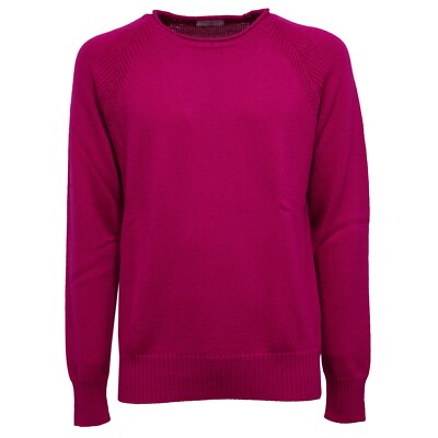 7867K maglione uomo PAOLO PECORA wool fuxia sweater man