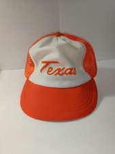 Vintage Texas Trucker Hat Orange Trucker Hat Made in USA Reynolds