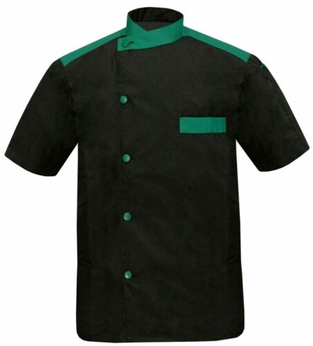 Black color Chef Coat Kitchen Chef Designed Hotel Uniform dress made by DLGF - Afbeelding 1 van 5