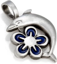 BICO Australia's Aloha (B67) silver plated pendant with blue accent