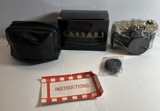 Caesars Atlantic City 1990's Souvenir 35mm Film Camera With Lens Cap And Case