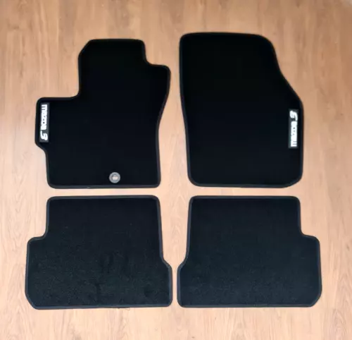 for Mazda 3 2004-2009 Car Floor Mats Velour Black Carpet Rugs Waterproof Liners - Imagen 1 de 10