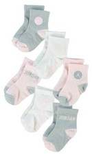 Nike Jordan Jumpman 6 Pair Infant Baby Socks Size 6-12 MOS MJ0014-A9Y