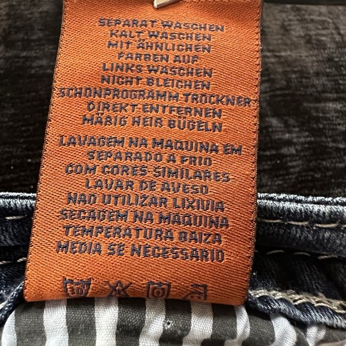 Pantalones de mezclilla Rock Revival talla 28 azul Fenna tiro bajo bota adornada vaquera occidental - Imagen 23 de 23