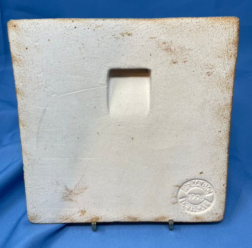 PEWABIC 1998 Oak Tree Tile Green matte - Picture 2 of 5