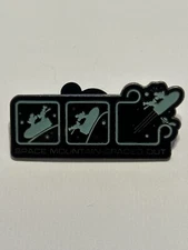 Disney World Pin Space Mountain Spaced Out Glow In Dark  2004 Ride Series 30082