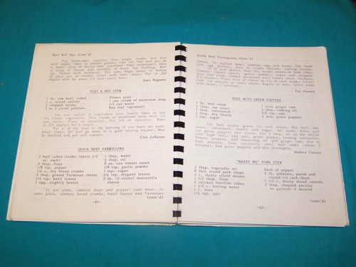 Vestral Central School Teachers Association Cookbook 1986 Vestal New York - Picture 3 of 4