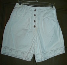 VTG 80's white shorts Size 6 by Stefano high waist shorts spring summer
