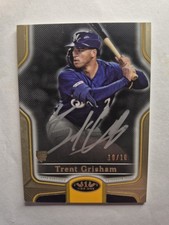 2020 Topps Tier One Trent Grisham /10 ON CARD AUTO GOLD  Rookie RC Autograph 