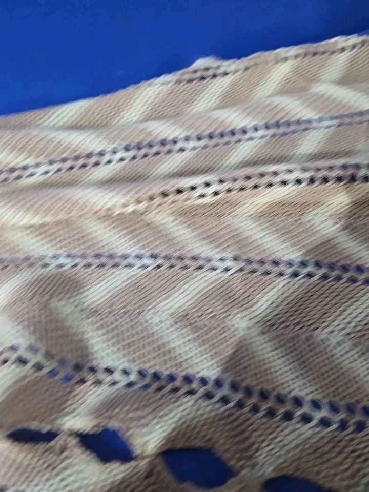 Bufanda Brora Mezcla Cachemira Escocia en Marrón Claro Tostado - Nueva Con Etiquetas 58" Largo Foto 3 de 4