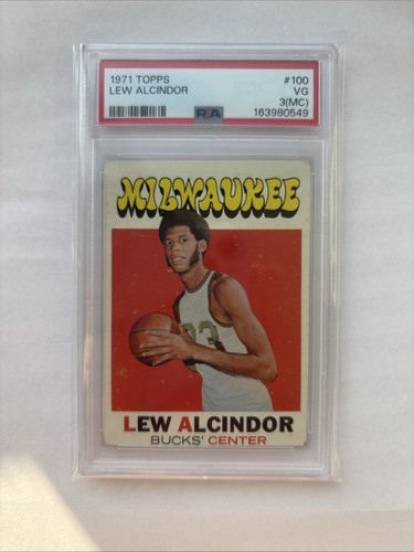 1971 Topps - Lew Alcindor (Kareem Abdul-Jabbar) #100 PSA 3