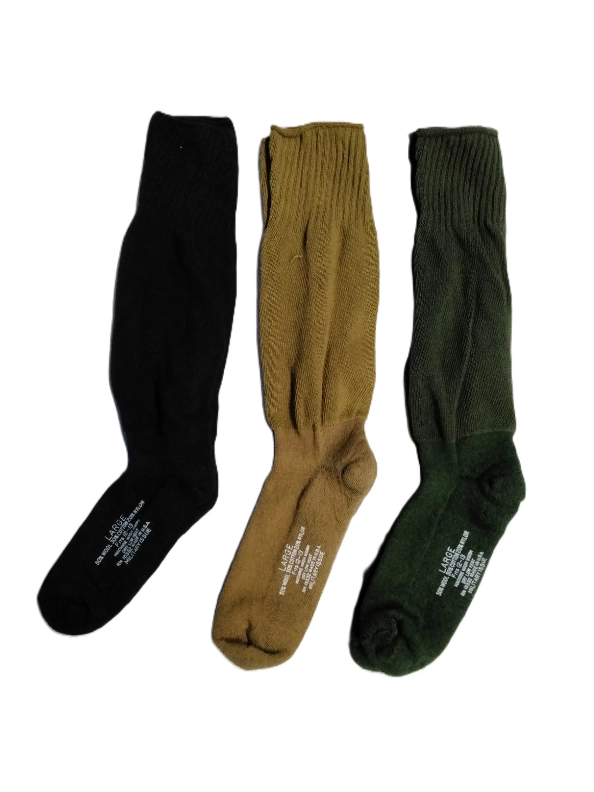 6 Pair GI Military Issue Cushion Sole Sock Wool/Cotton/Nylon Boot Socks
Opens in a new window or tab