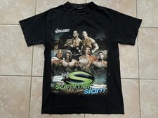 VINTAGE 2007 WWE Summerslam Promo T Shirt YOUTH XL Black WWF Vintage HHH Cena