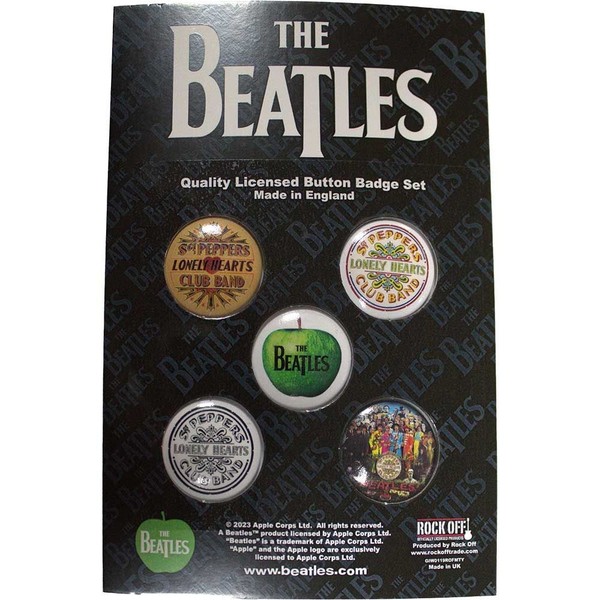 Gadget - Orphan Sku - The Beatles Button Badge Pack: Sgt Pepper -D- Rock Off-image
