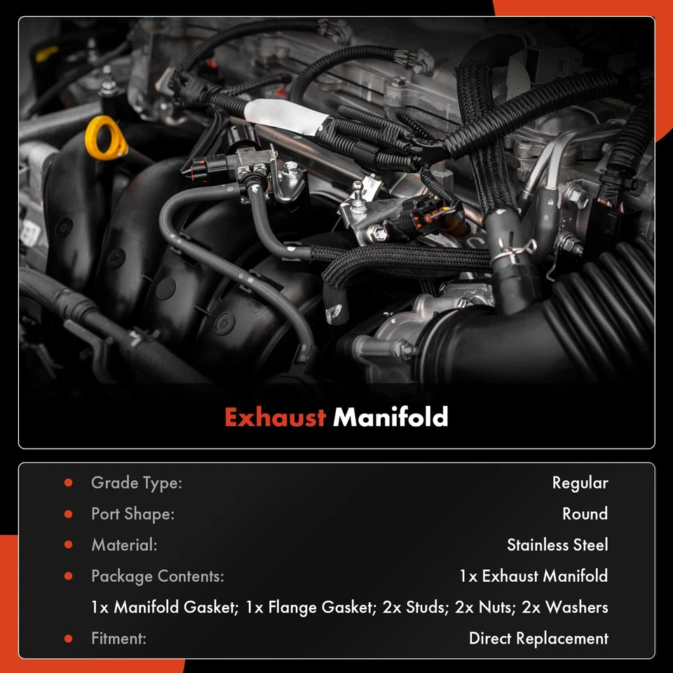 Driver Exhaust Manifold for Toyota Tundra 2007-2021 Sequoia 2008-2022 V8 5.7L - Image 3 of 4