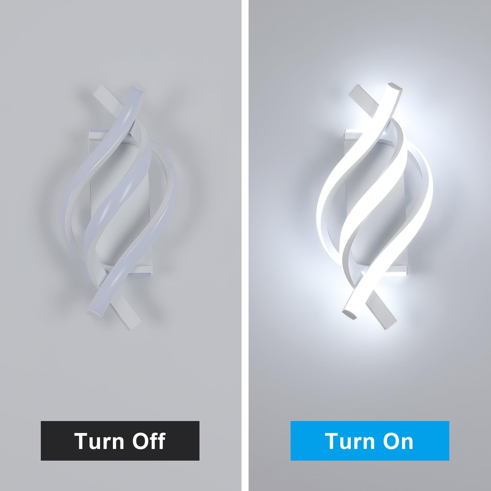 Applique murale interieur LED 22W blanc moderne pour eclairage chambre