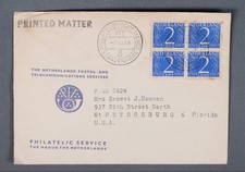 MayfairStamps Netherlands 1958 Block Numeric 2 Cents The Hague to St. Petersburg