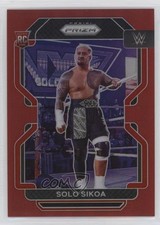 2022 Panini Prizm WWE Red Prizm 165/299 Solo Sikoa #114 8q6