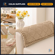 Non-Slip Couch Cover for Dogs - Fuzzy Plush Pet Sofa Protector, Waterproof  Dur