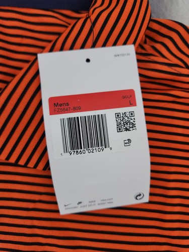 Nike Dri-FIT Victory Striped Golf Polo Shirt FZ5647 809 Men's Size Large - Picture 6 of 11