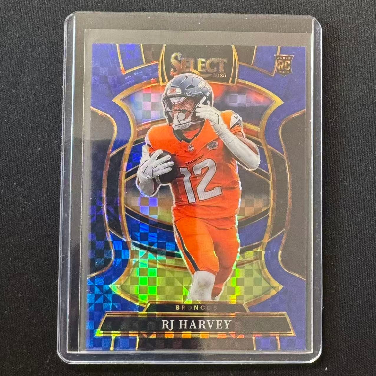 🔌IU 2025 PANINI SELECT FOOTBALL CONCOURSE BLUE POWER PRIZM /249 RC RJ HARVEY