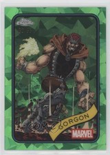 2025 Topps Chrome Marvel Comics Sapphire Green 62/99 Gorgon #195 16tx