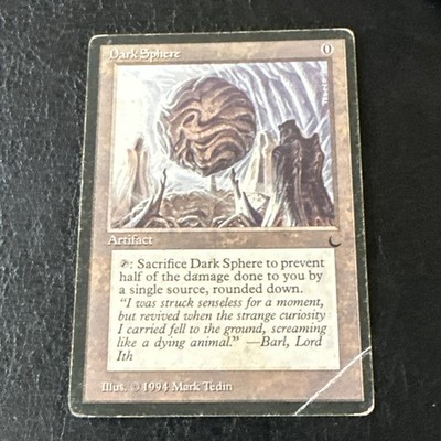 Dark Sphere x1 The Dark Played Condition bent see front and back pics