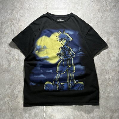 Vintage 2000s Disney Kingdom Hearts Sora Mens T-Shirt Size L