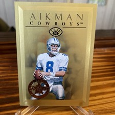 1996 Leaf 22 Karat Gold Troy Aikman Dallas Cowboys /2500