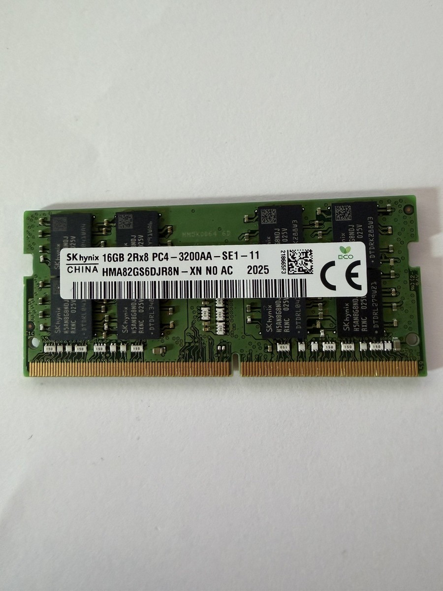 SKhynix 2RX8 PC4-3200AA-SE1-11 16GB×2 1 Stick Of SK Hynix 16GB 2Rx8 PC4-3200AA-SE1-11 Laptop RAM | eBay