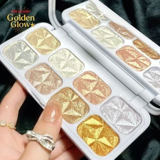 8 Colors Highlighter Makeup Palette for Face Highlighters & Luminizers Iluminado