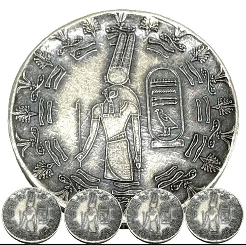 LOT 5 X 1 GRAM .999 SILVER MONARCH OLD WORLD STYLE EGYPTIAN GOD MONTU ROUNDS BU