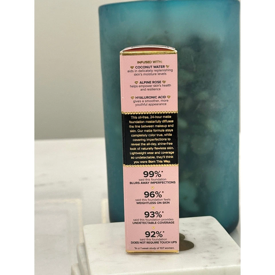 Too Faced NIB Born This Way Matte Longwear Liquid Foundation 1.0 fl oz Cloud - Image 3 of 4