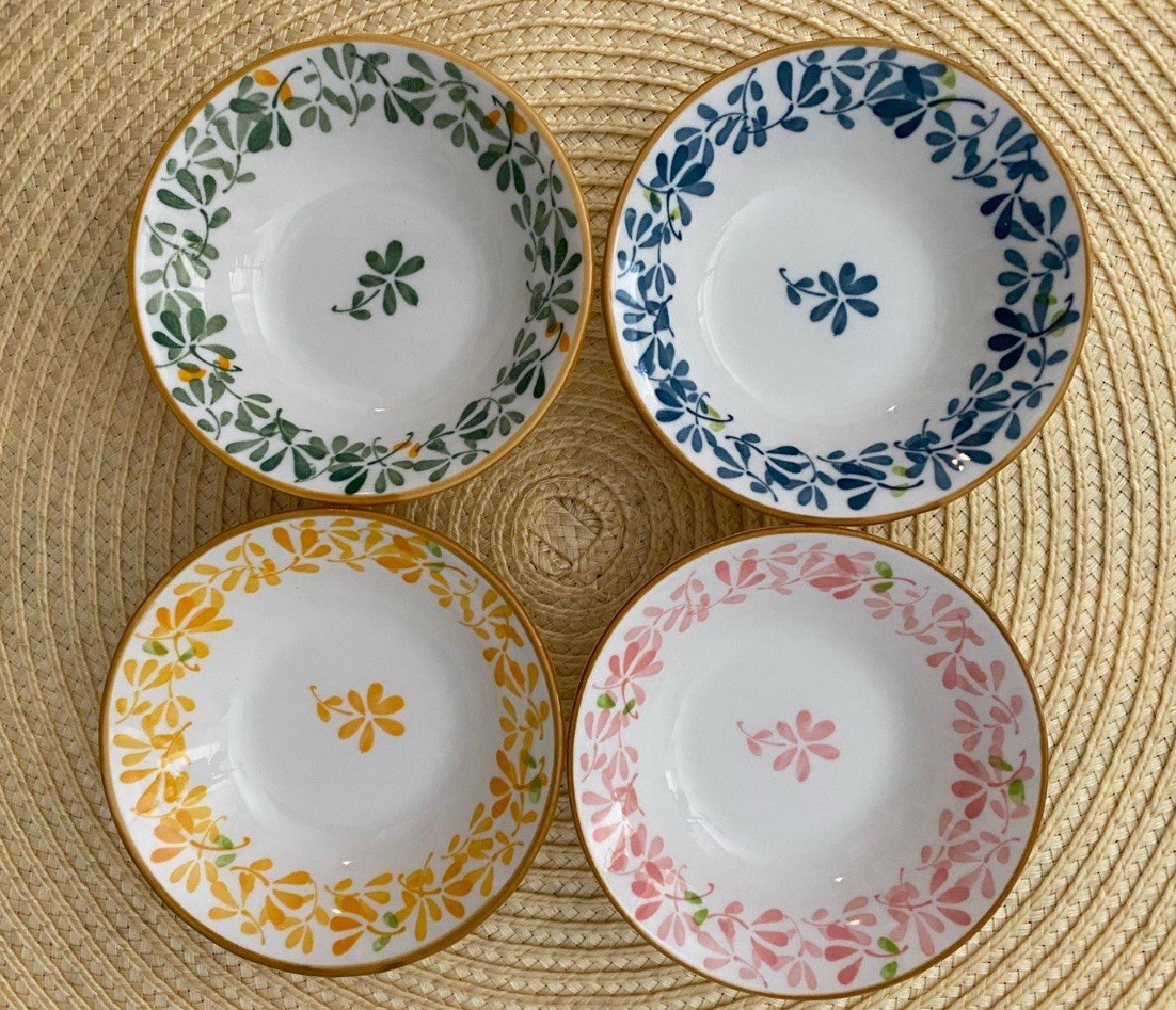 Keramik-Dip-Sauce-Gerichte, Mehrfarbigen Sushi-Sojasauce-Dip-Schalen 9,7 cm