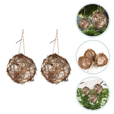  2 Pcs Vogelspielzeug Für Draußen Nistmaterial Wildvögel Vogelhaus