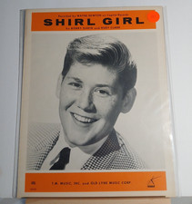 Wayne Newton   Shirl Girl 1963 Sheet Music P/V/G Pop Vocal Hit